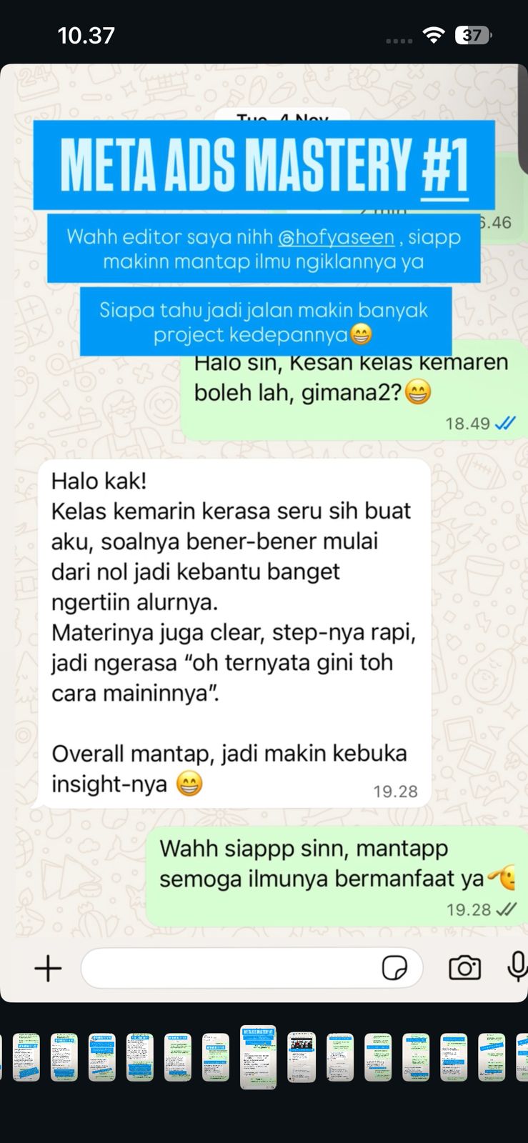 Yasin Testimonial